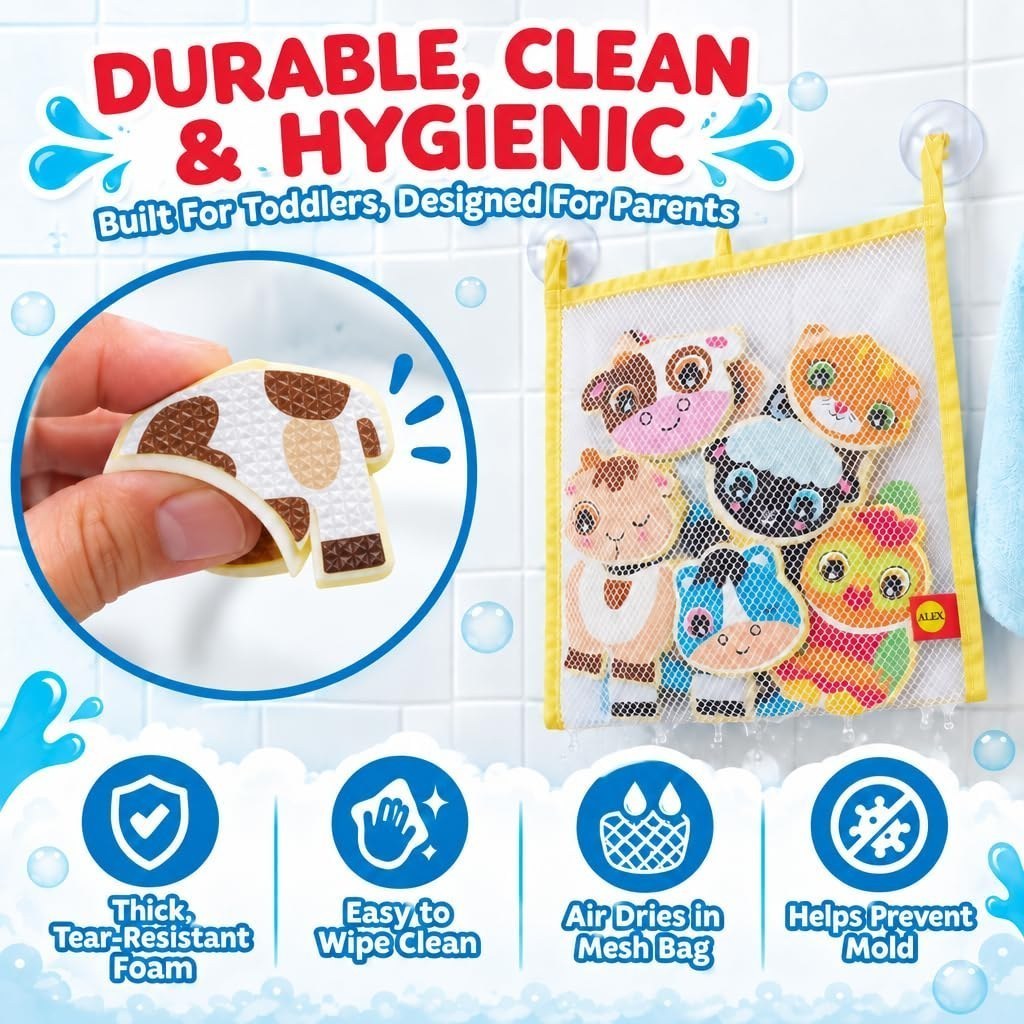 Barnyard Stickers in the Tub — Farm Bath Stickers — view 5