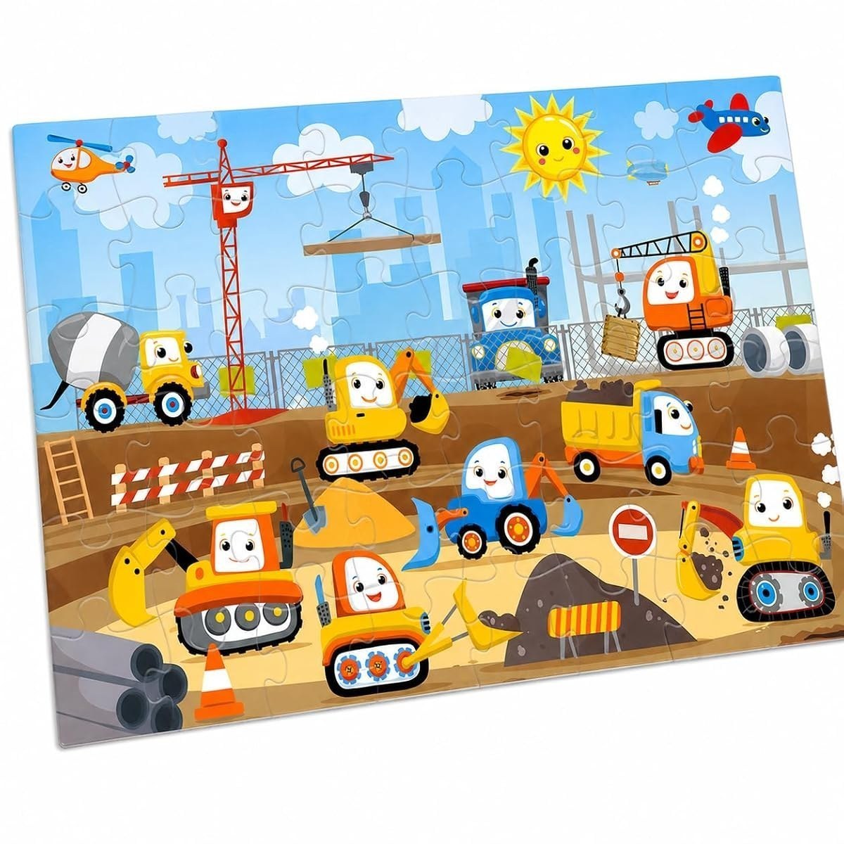 Construction Crew Giant Floor Puzzle — Construction Puzzles — view 1