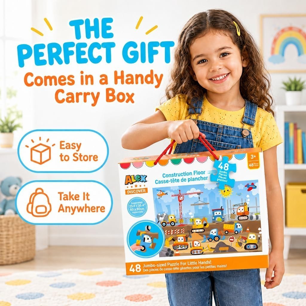 Construction Crew Giant Floor Puzzle — Construction Puzzles — view 5