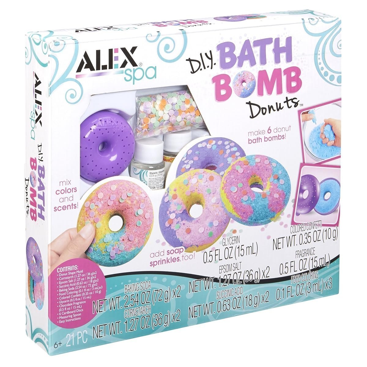 DIY Bath Bomb Donuts Kids Bath Bomb Soap Kit — view 1