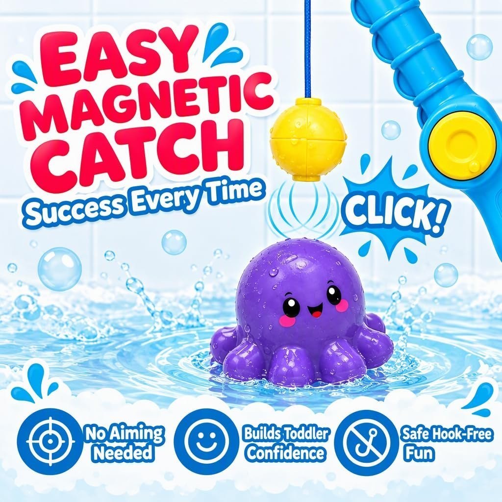 Fishing in the Tub — Toddler Fishing Pole, Magnetic Fishing Game — view 2