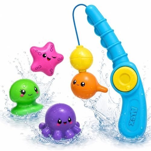 Fishing in the Tub — Toddler Fishing Pole, Magnetic Fishing Game