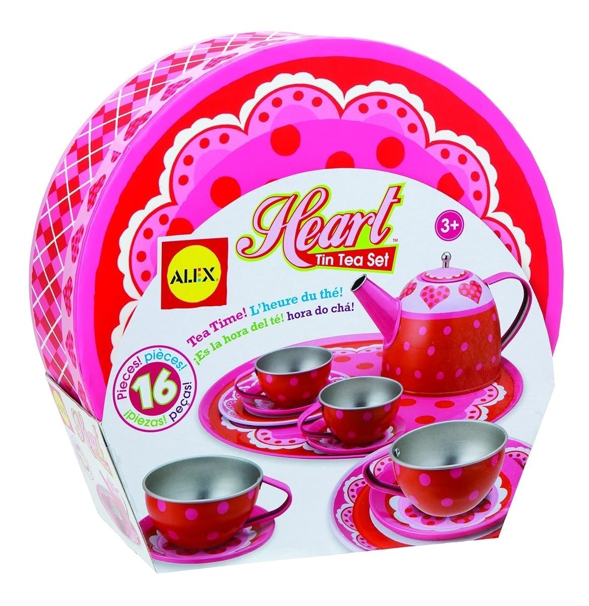 Heart Tin Tea Set — view 1