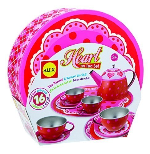Heart Tin Tea Set