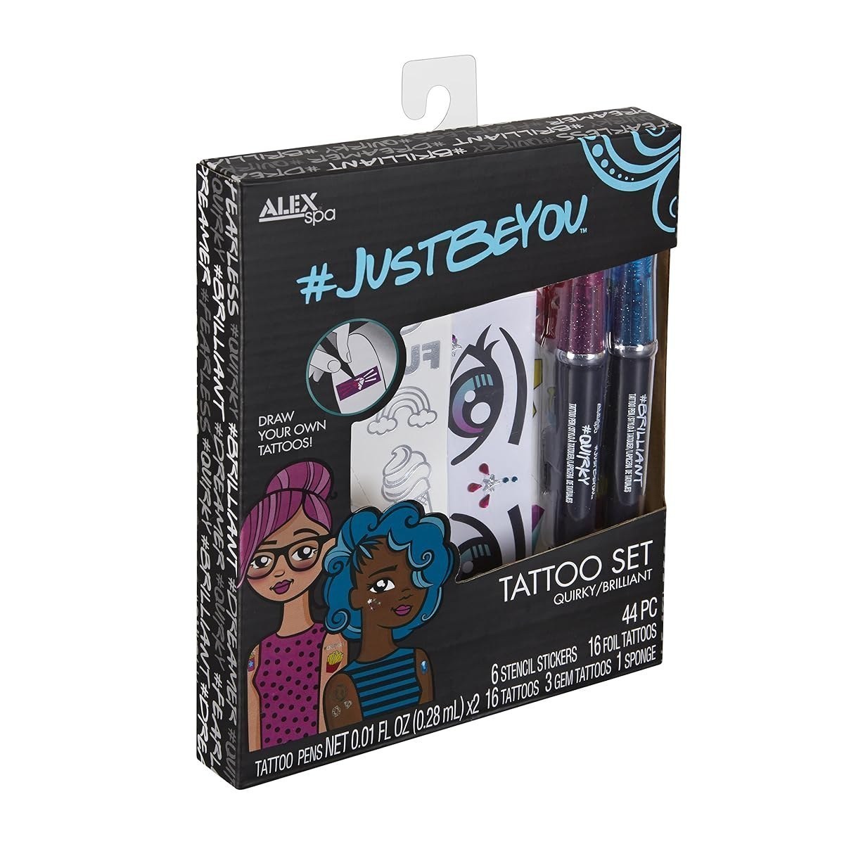Just be You Tattoo Set Quirky Brilliant — view 1