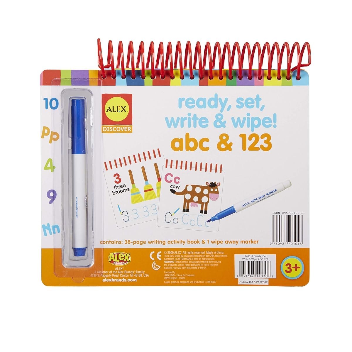 Little Hands Ready Set Write and Wipe! ABC and 123 — view 2
