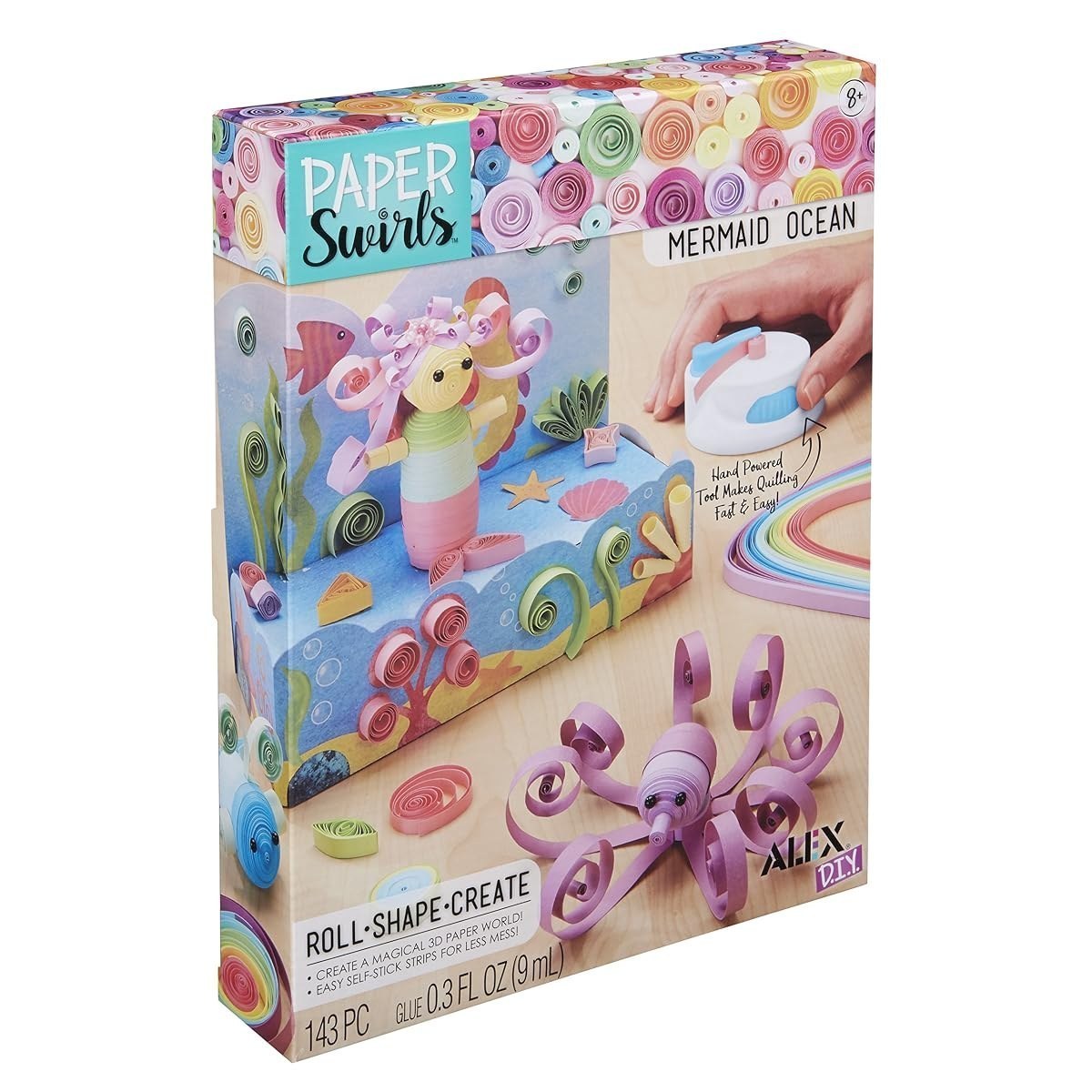 Paper Swirls 3D Mermaid Ocean — view 1