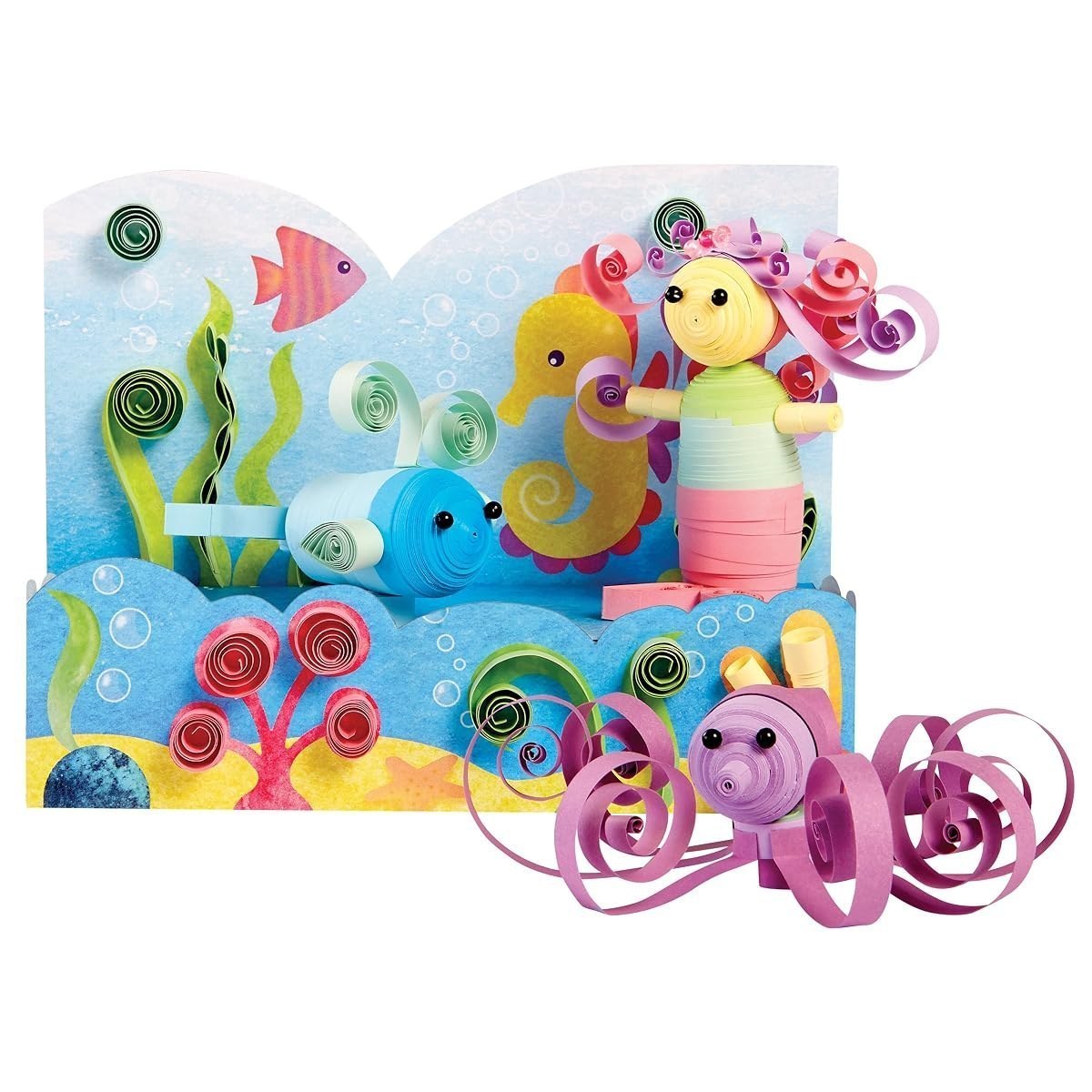 Paper Swirls 3D Mermaid Ocean — view 4