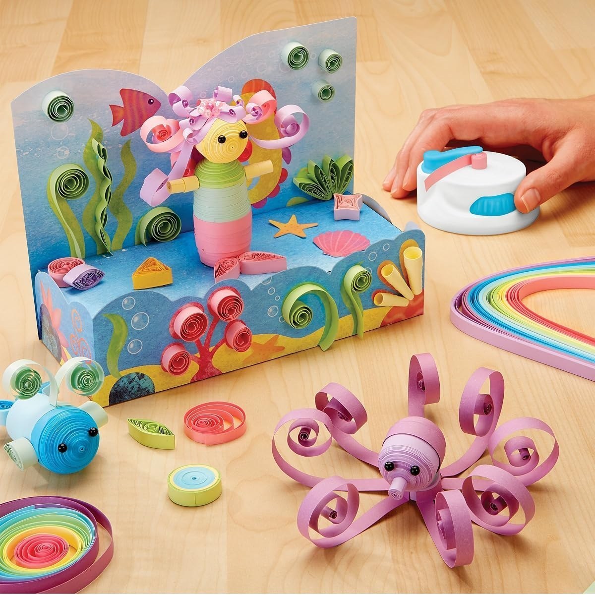 Paper Swirls 3D Mermaid Ocean — view 5
