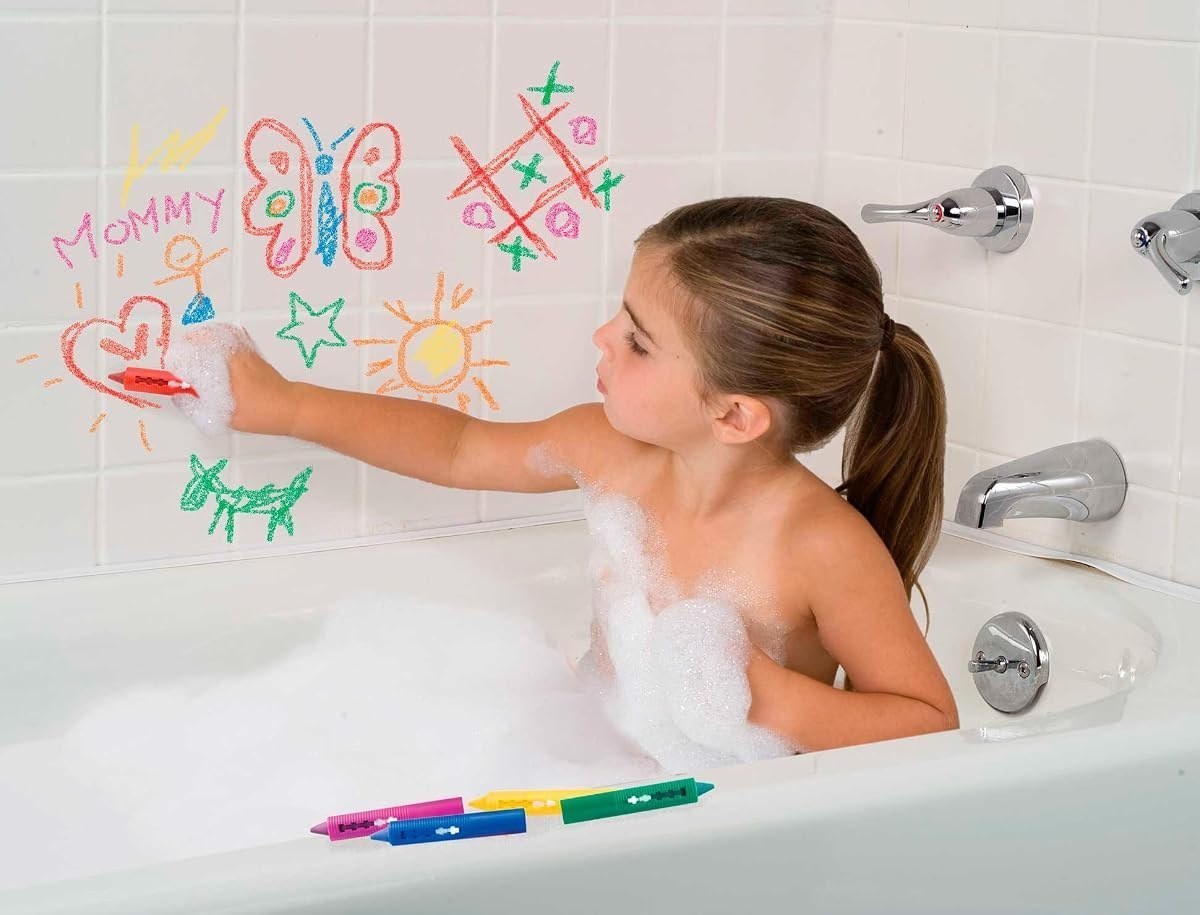 Rub a Dub Draw in the Tub Bath Crayons with Duck Sponge — view 2