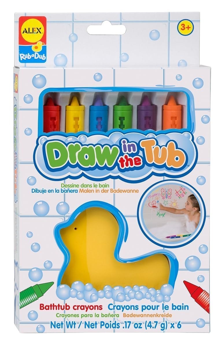Rub a Dub Draw in the Tub Bath Crayons with Duck Sponge — view 3