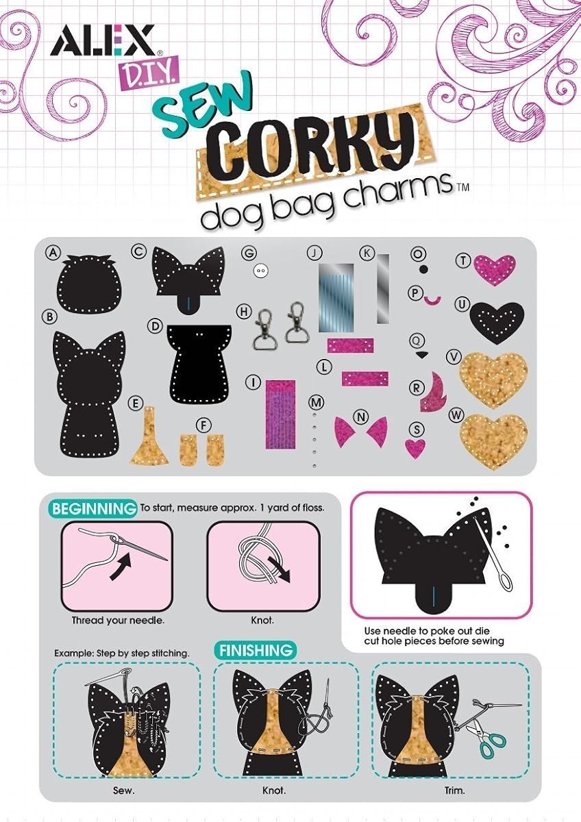 Sew Corky Dog Bag Charms — view 4